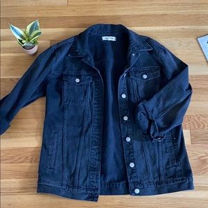 MADEWELL Oversized Black Denim Jacket
